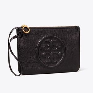 Tory Burch Perry Bombe Wristlet Black